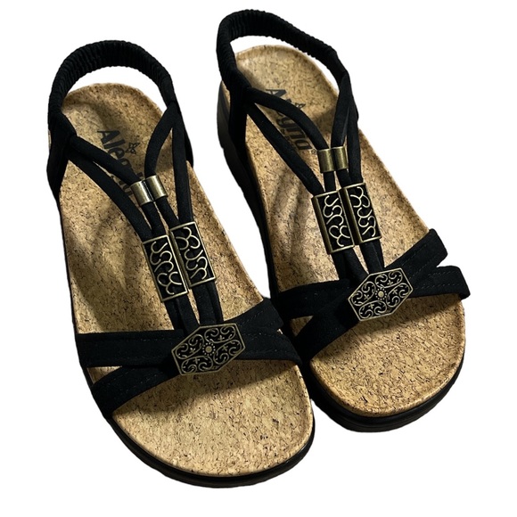 Alegria Casual Black Roz Adjustable Sandal SZ 36 NIB New in Box - Picture 4 of 8